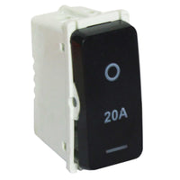 Major Tech VETi 1 - 20 Amp Double Pole Switch - Modular | V121DBK