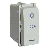 Major Tech 20A Double Pole Switch Module (1 Mod) WT V121DWT