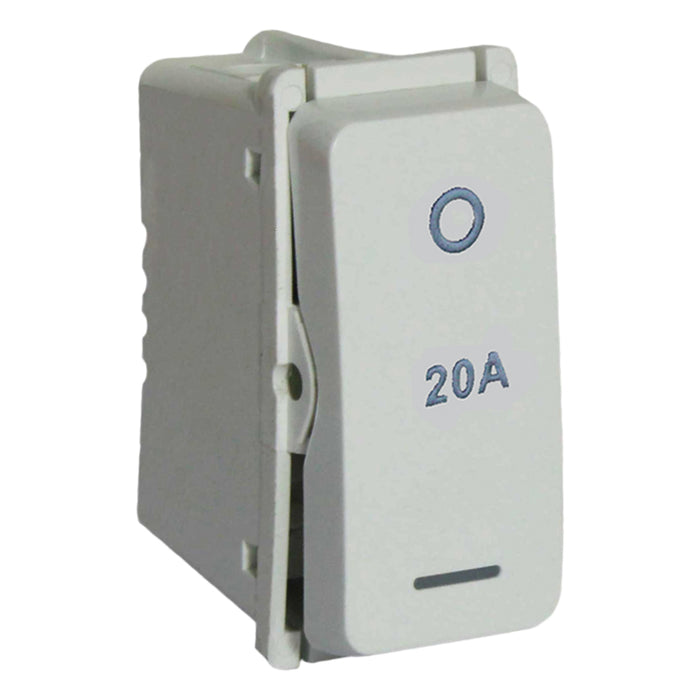 Major Tech 20A Double Pole Switch Module (1 Mod) WT V121DWT