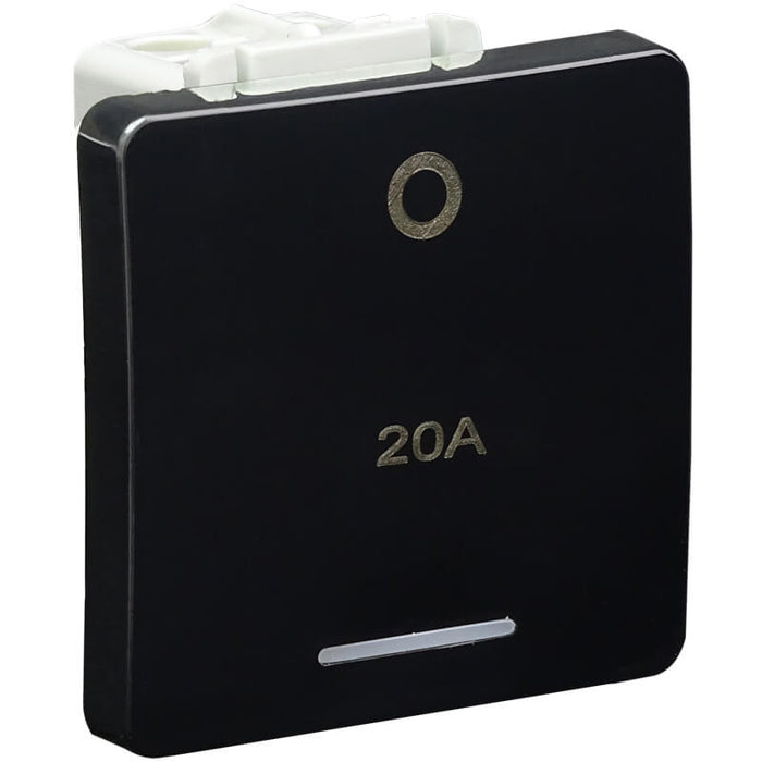 Major Tech 20A Double Pole Switch Module (2 Mod) BK V122DBK