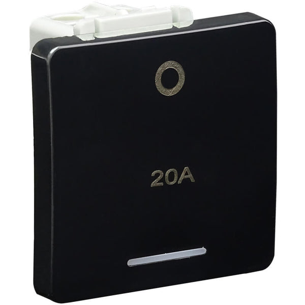 Major Tech 20A Double Pole Switch Module (2 Mod) BK V122DBK