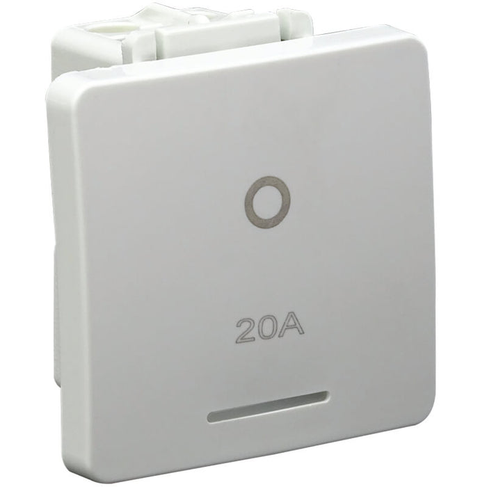 Major Tech 20A Double Pole Switch Module (2 Mod) WT V122DWT