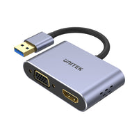 UNITEK USB3.0 TO HDMI, VGA, MST ADAP (V1304A) - CNV-V1304A
