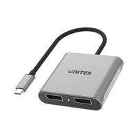 UNITEK V1404A USB TYPE-C TO 8K @60HZ DUAL DISPLAYPORT 1.4 ADAPTER - ADA-USB-MST-Y1404A