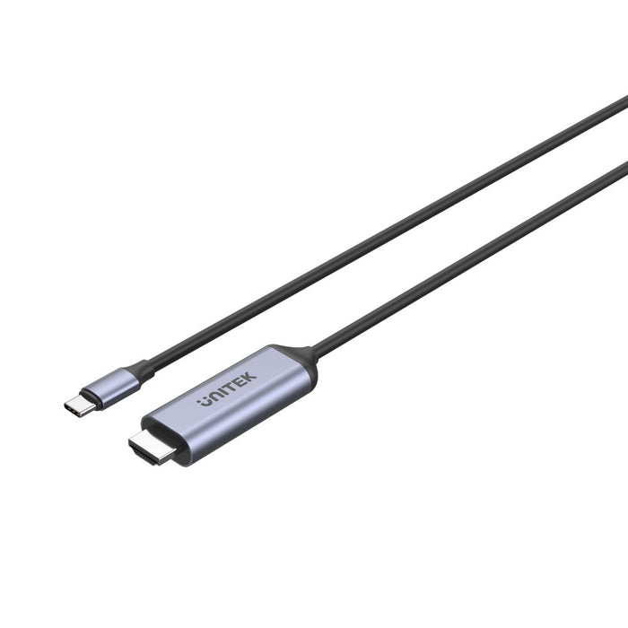 UNITEK 1.8MTYPE-C M TO HDMI 2.1-1.8 GREY (V1423B) - CAB-TYPE-C-1.8M-U