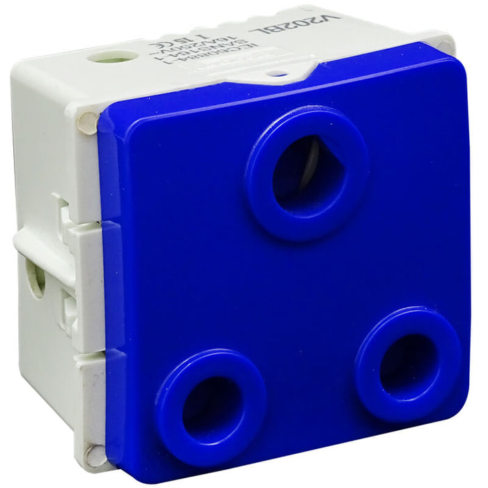 Major Tech VETi 1 - 16A RSA Dedicated Socket Outlet - Modular | V202BL