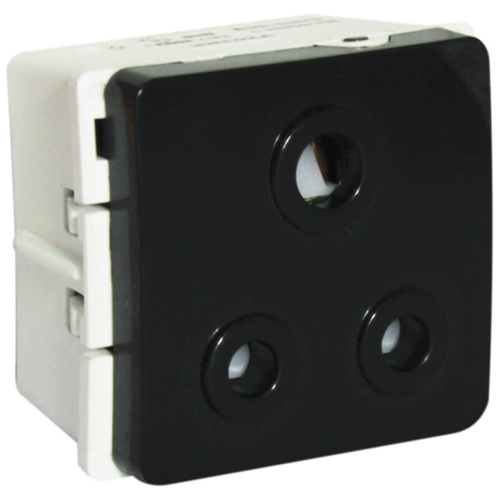 Major Tech 6A RSA Socket Module (2 Mod) BK V203BK