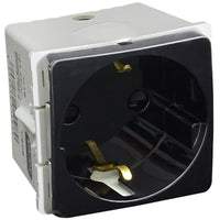 Major Tech 16A Schucko Socket Module with Side Earth (2 Mod) BK V206BK