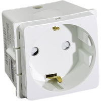 Major Tech VETi 1 - 16A Schuko Socket Outlet - Modular | V206WT