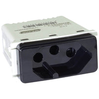 Major Tech 16A Partially Dedicated V-Slim Socket Module (1 Mod) BK V208DBK