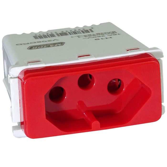 Major Tech 16A Partially Dedicated V-Slim Socket Module (1 Mod) RD V208DRD