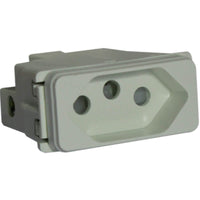 Major Tech VETi 1 - 16A V-Slim 3 Pin Socket Outlet - Modular | V208WT