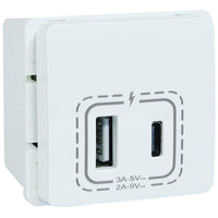Major Tech VETi 1 - 18W Combined USB-A & USB-C Socket Outlet - Modular | V212WT - image 1