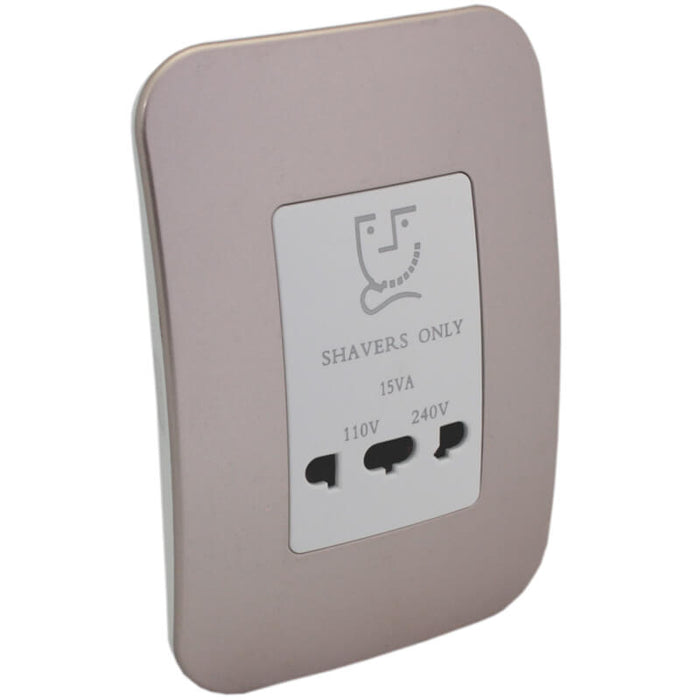 Major Tech Shaver Socket WT/CN (100mmx50mm) V23WCN