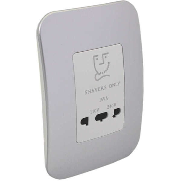 Major Tech Shaver Socket WT/SV (100mmx50mm) V23WSV
