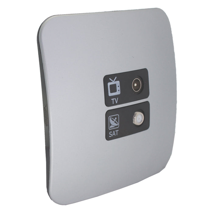 Major Tech VETi 1 - TV and Satellite Sockets Outlet - Complete | V3012CBSV