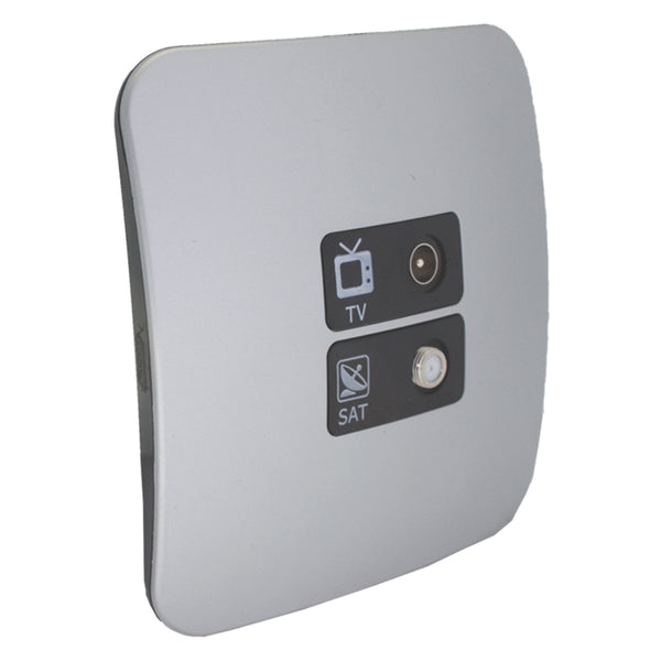 Major Tech VETi 1 - TV and Satellite Sockets Outlet - Complete | V3012CBSV