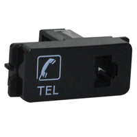 Major Tech VETi 1 - Telephone Socket Outlet - Modular | V304BK