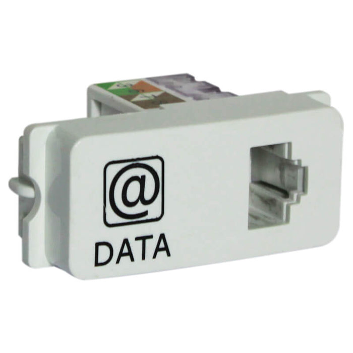 Major Tech Data Socket (RJ45 - CAT 6) Module (1 Mod) WT V305WT