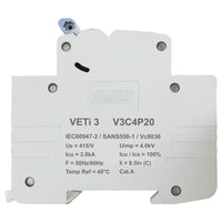 Major Tech 20A Four Pole MCB | V3C4P20 - image 1