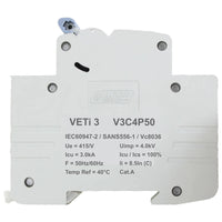 Major Tech 50A Four Pole MCB | V3C4P50 - image 1