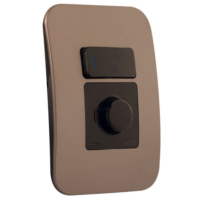 Major Tech VETi 1 - Rotary Dimmer with Locator Switch - Complete | V4014RSBBZ