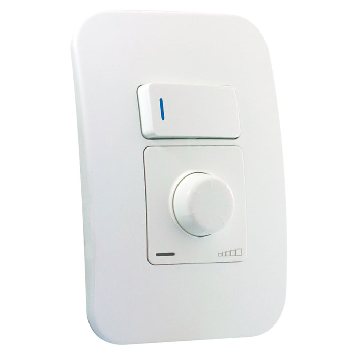 Major Tech VETi 1 - Rotary Dimmer with Locator Switch - Complete | V4014RSWWT