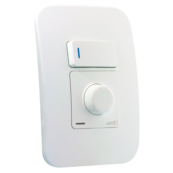 Major Tech VETi 1 - Rotary Dimmer with Locator Switch - Complete | V4014RSWWT