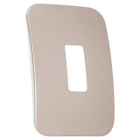 Major Tech One Single Mod Cover Plate CN/WT Trim (100mmx50mm) Vertical V6101CN