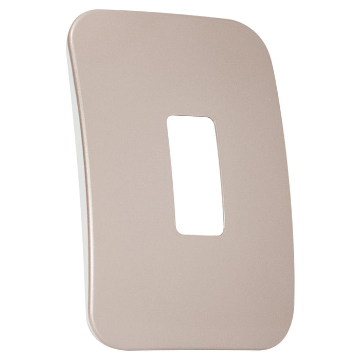 Major Tech One Single Mod Cover Plate CN/WT Trim (100mmx50mm) Vertical V6101CN