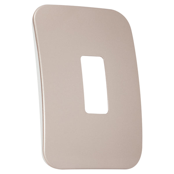 Major Tech One Single Mod Cover Plate CN/WT Trim (100mmx50mm) Vertical V6101CN