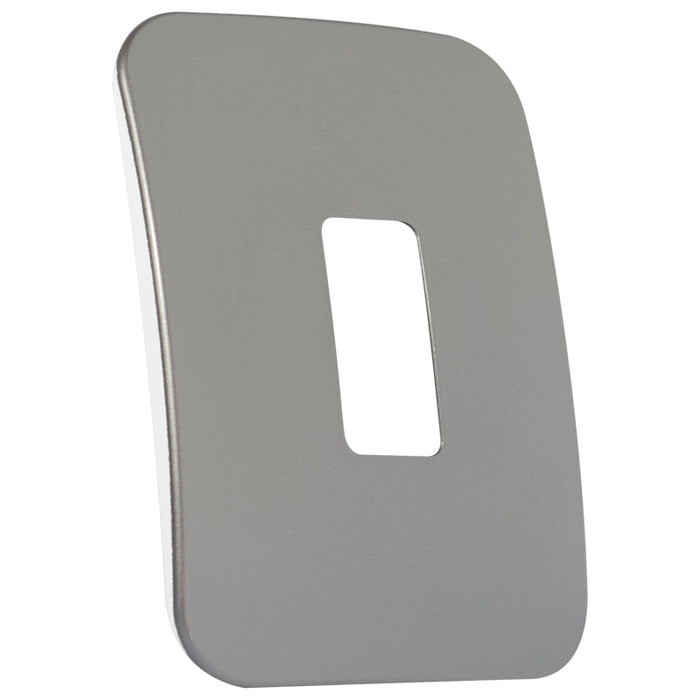 Major Tech One Single Mod Cover Plate SV/WT Trim (100mmx50mm) Vertical V6101SV