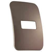 Major Tech One Single Mod Cover Plate BZ/WT Trim (100mmx50mm) Horizontal V6102BZ