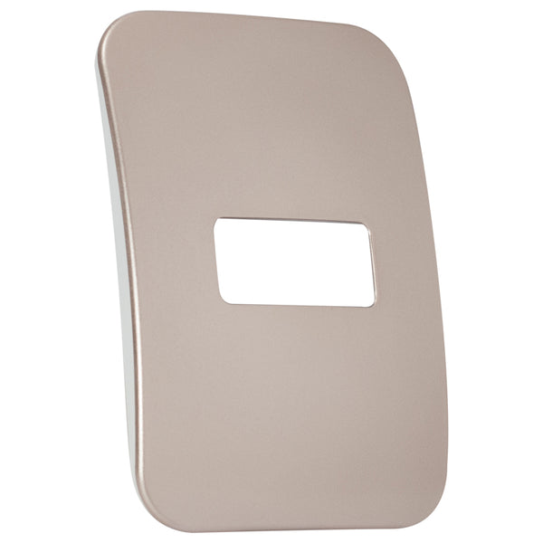 Major Tech One Single Mod Cover Plate CN/WT Trim (100mmx50mm) Horizontal V6102CN