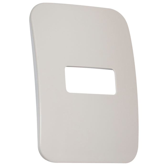 Major Tech One Single Mod Cover Plate CR/WT Trim (100mmx50mm) Horizontal V6102CR