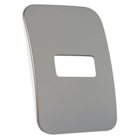 Major Tech One Single Mod Cover Plate SV/WT Trim (100mmx50mm) Horizontal V6102SV