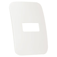 Major Tech One Single Mod Cover Plate WT/WT Trim (100mmx50mm) Horizontal V6102WT