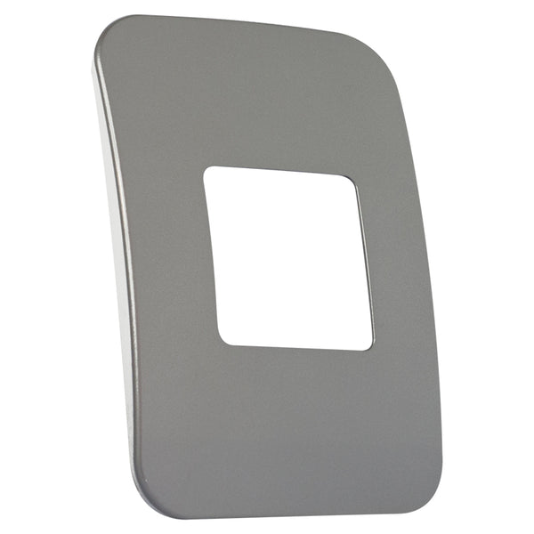 Major Tech One Double Mod Cover Plate SV/BK Trim (100mmx50mm) VB6103SV
