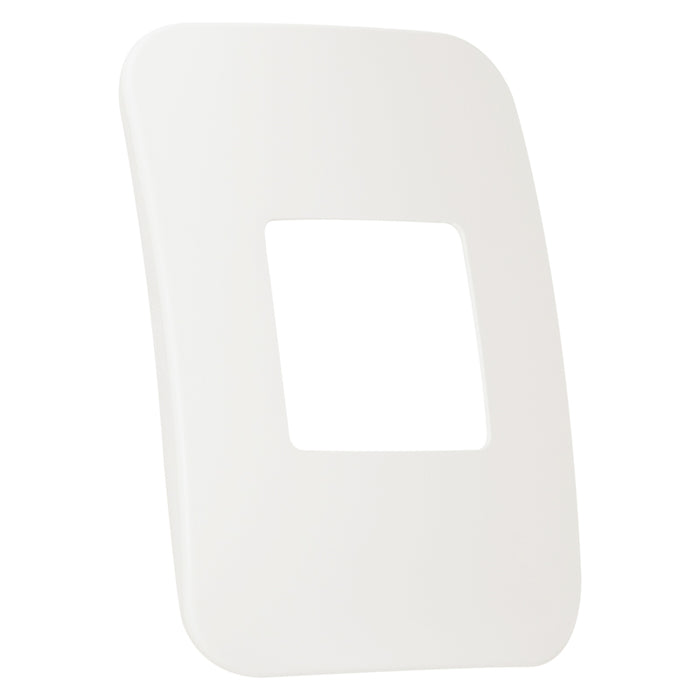 Major Tech VETi 1 - One Double Module Cover Plate White Trim - Modular | V6103WT