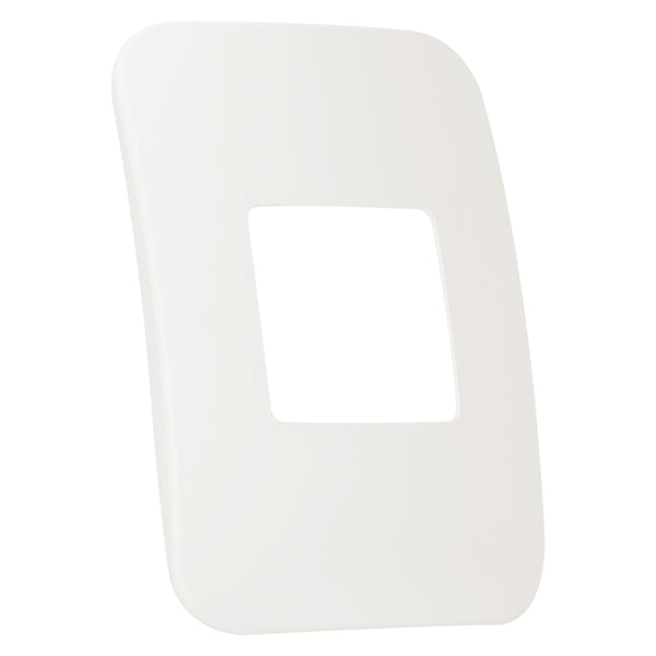 Major Tech VETi 1 - One Double Module Cover Plate White Trim - Modular | V6103WT