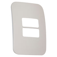 Major Tech Two Single Mod Cover Plate CR/WT Trim (100mmx50mm) Horizontal V6104CR