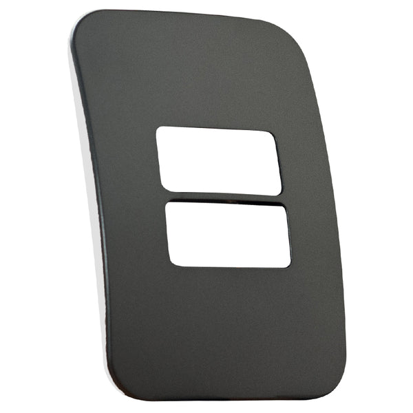 Major Tech Two Single Mod Cover Plate GM/WT Trim (100mmx50mm) Horizontal V6104GM