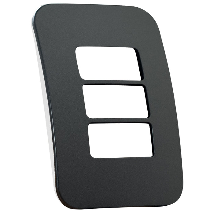 Major Tech Three Single Mod Cover Plate GM/WT Trim (100mmx50mm) Horizontal V6107GM