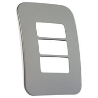 Major Tech Three Single Mod Cover Plate SV/WT Trim (100mmx50mm) Horizontal V6107SV