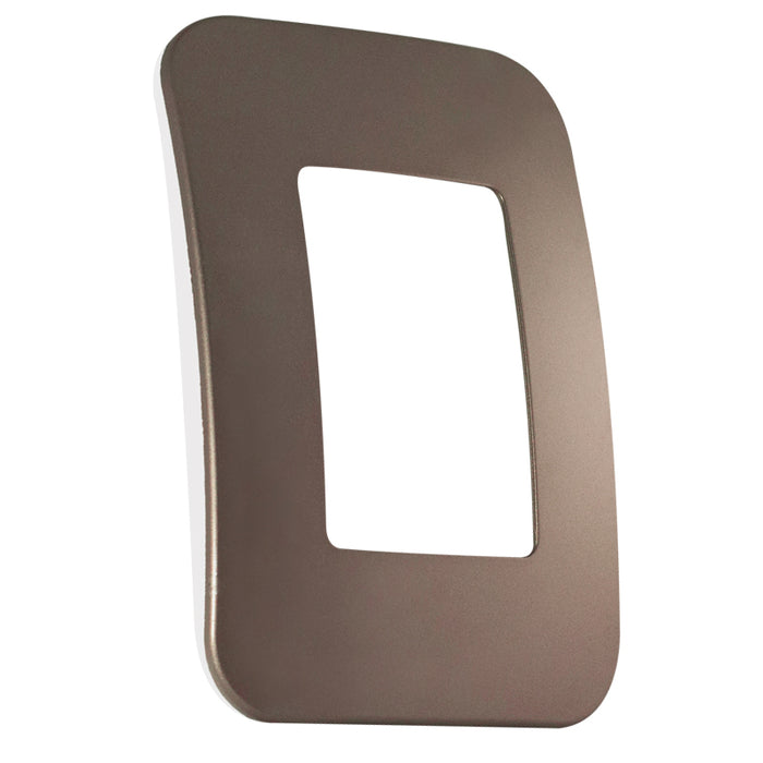 Major Tech Shaver Socket Cover Plate BZ/WT Trim (100mmx50mm) V6108BZ