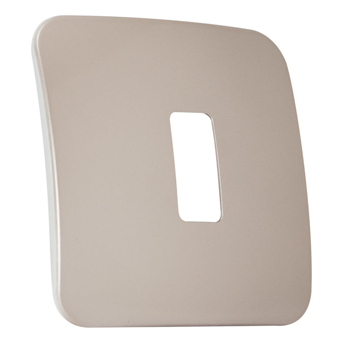 Major Tech One Single Mod Cover Plate CN/WT Trim (100mmx100mm) Vertical V6201CN