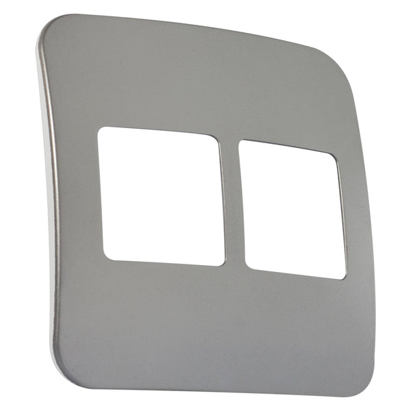 Major Tech Two Double Mod Cover Plate SV/WT Trim (100mmx50mm) V6203SV