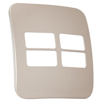 Major Tech Four Single Mod Cover Plate CN/WT Trim (100mmx100mm) Horizontal V6206CN