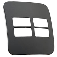 Major Tech Four Single Mod Cover Plate GM/WT Trim (100mmx100mm) Horizontal V6206GM