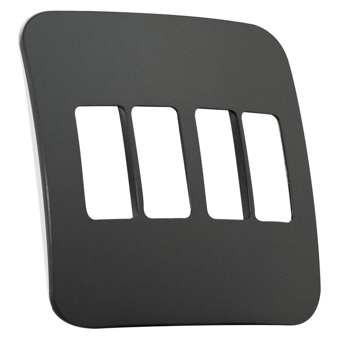 Major Tech Four Single Mod Cover Plate GM/WT Trim (100mmx100mm) Vertical V6207GM